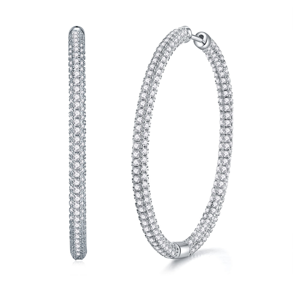 Light Coco Luxury Fashion Diamond Earrings Stud | Mosan Diamond Silver Ornaments