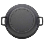 One In One Pre Seasoned Cast Iron Dutch Oven With Dual Handles, Outdoor Camping Deep Pot, With 2 Silicone Handle Covers, Banned Platform Temu