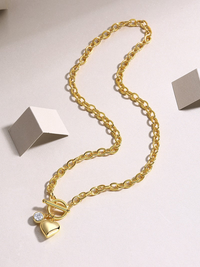 Meteor Wish - A Fashionable And Trendy Necklace Pendant 1-carat Moissanite S925 And Gold Plating