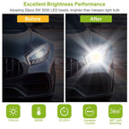 H8 H9 H11 LED Fog DRL Light Bulbs 6000K White (2PCS)