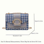 PU Crossbody Bag, Small Fragrance Style, Women's Shoulder Bag, Sense Of Luxury, Emotional Chain Small Bag