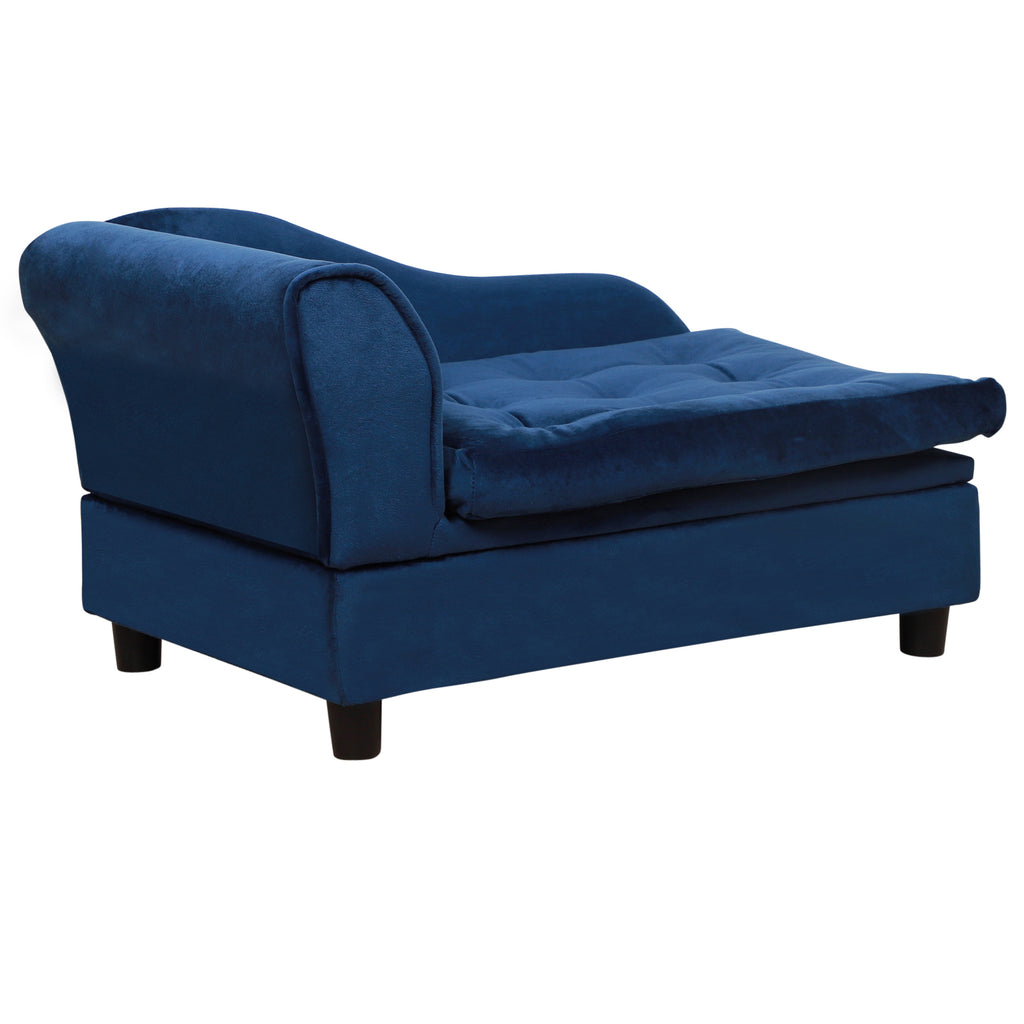 Luxury Small Dog Bed With Hidden Storage Plush Foam