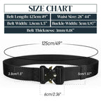 Men Multifunction Nylon Military Tactical Adjustable Waist Belt Quick Release Belt