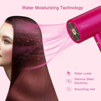Water Ionic Hair Dryer 1800W With Magnetic Nozzle 2 Speed 3 Heat Travel