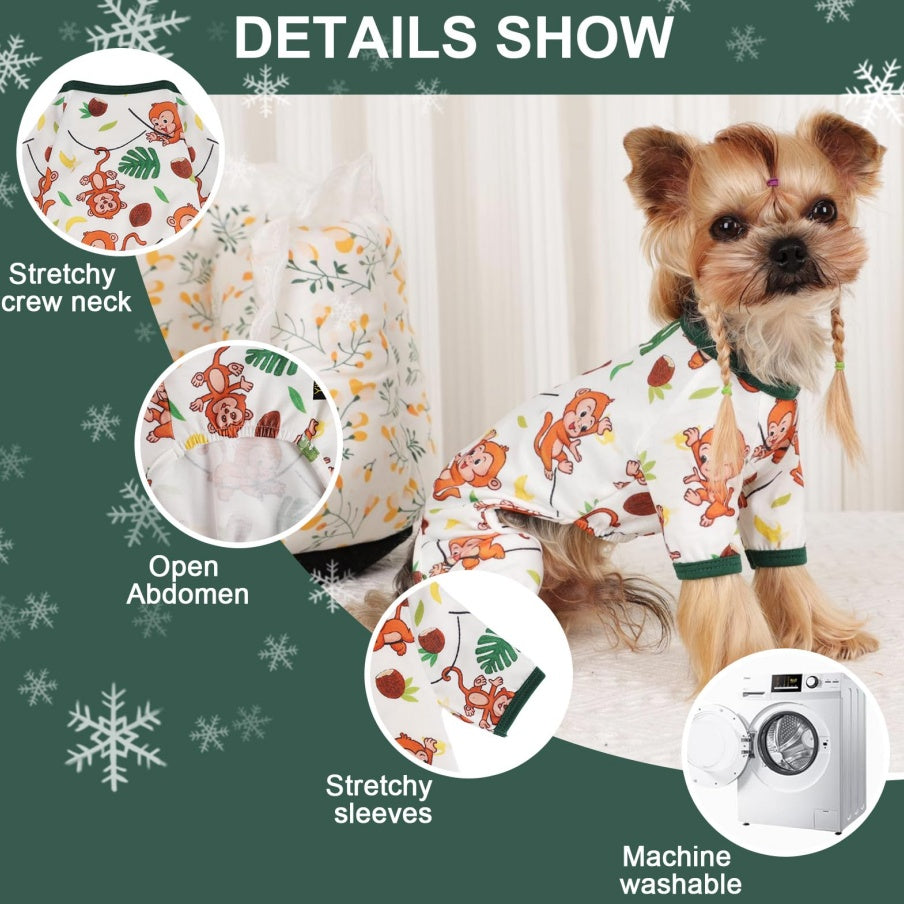 Dog Pajamas Pjs Spring Summer Dog Clothes For Small Dogs Girl Boy