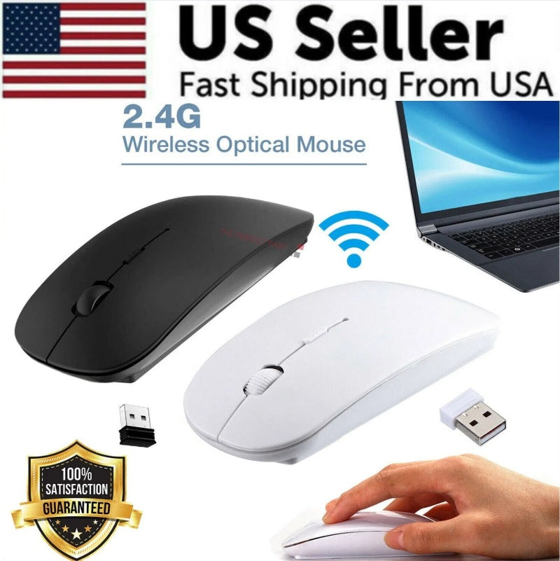 2.4GHz USB Wireless Optical Mouse 1000dpi for MacBook & PC