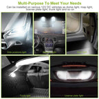 10PCS T10 LED Light Bulbs 6000K White Interior & License Lights