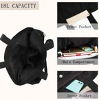 18L Side-Cinch Shopper Bags Lightweight Shoulder Bag Tote Handbag For Shopping Workout Beach Travel
