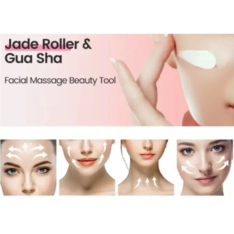 Gua Sha Board 2PCS Massage Stone For Facial And Body Skincare