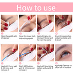 10 Pairs Sachet Lifting Lotion Lashes Lift Set Make Up Tools Kit