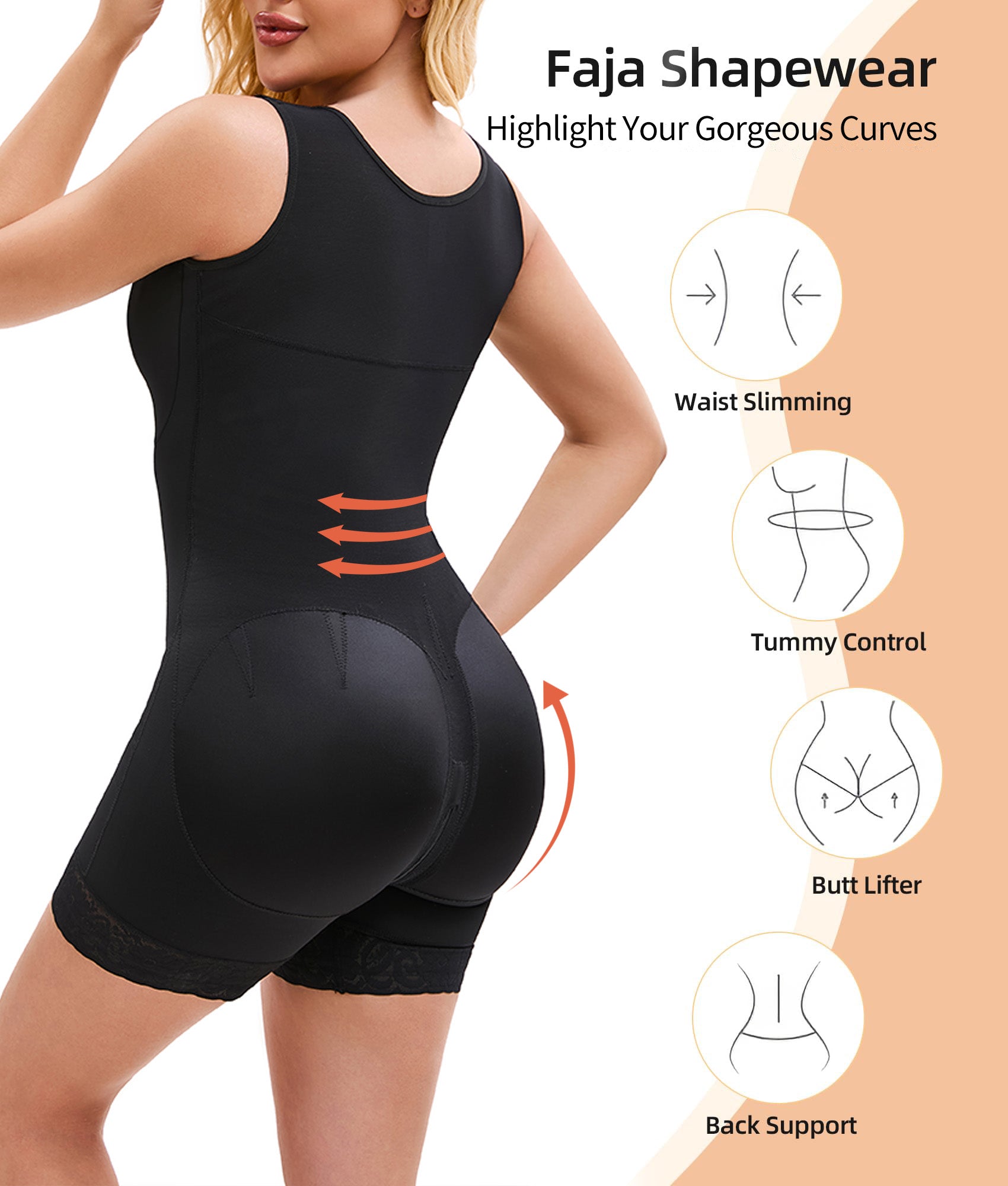 Fajas Colombiana Shapewear, Elegant Bodysuit Faja Shaper Secondary image