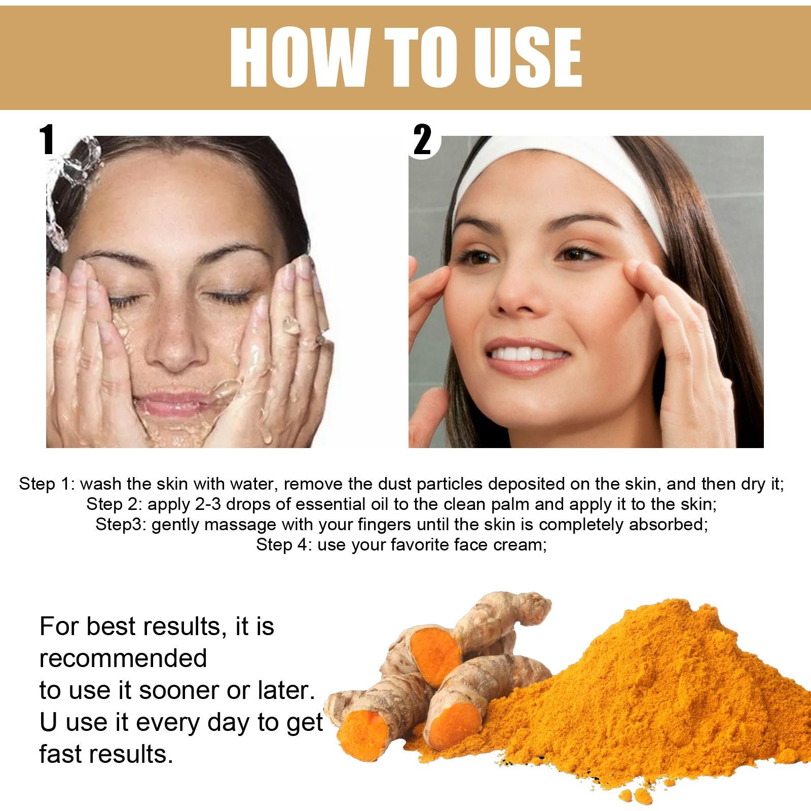 Turmeric Dark Spot Correcting Serum For Uneven Skin Tone