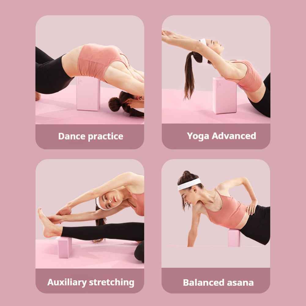 Yoga Bricks Gym Blocks Foam Brick Training Exercise Fitness Tool For Home Workouts And Stretching Secondary image