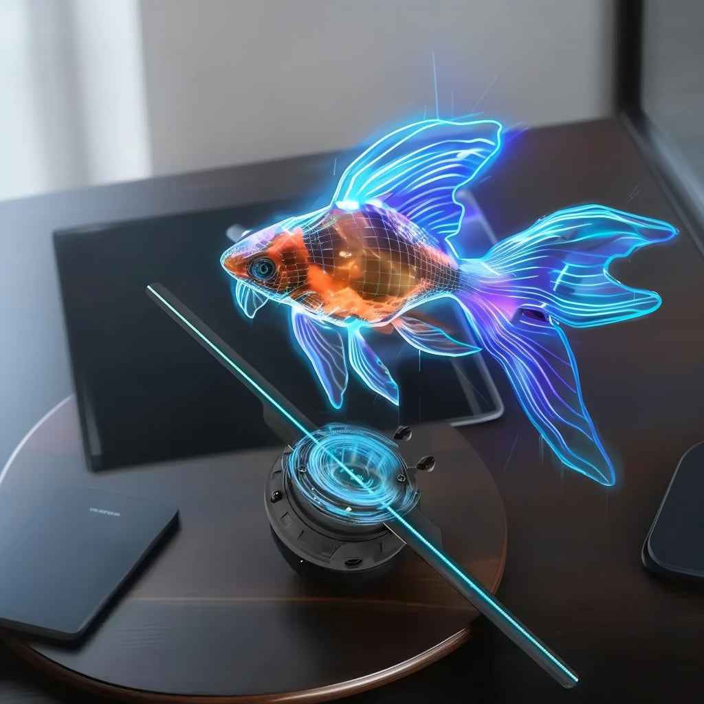 3D Hologram Fan Naked-eye Projector Holiday Gifts, Holiday Lighting, Party Lighting Main image