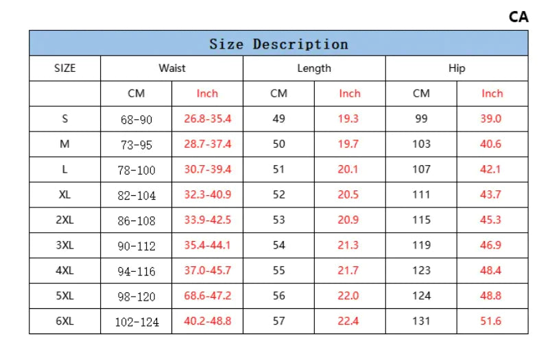 Size description chart for Cardigan Printed Short Sleeve including waist, length, and hip measurements in CM and inches.