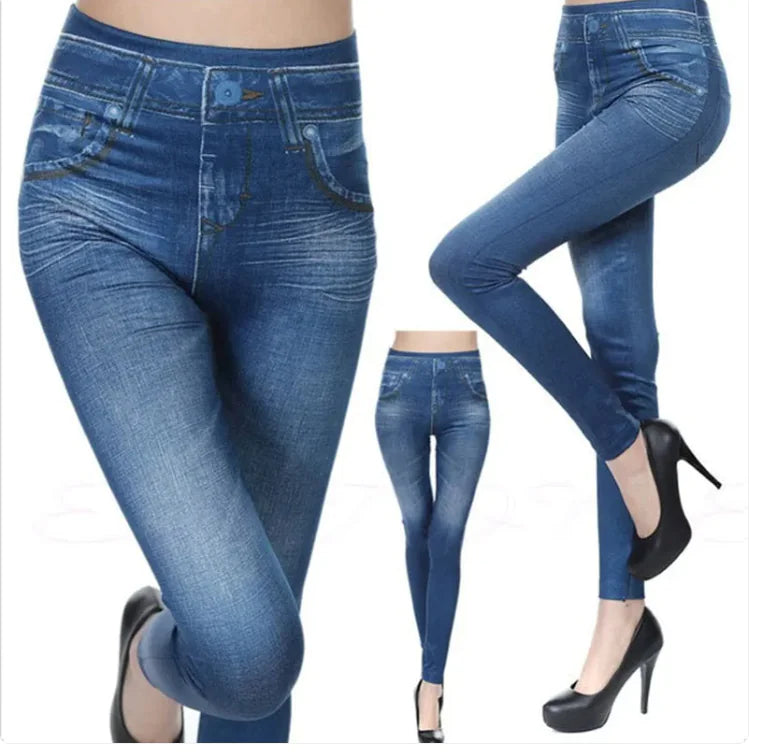 Denim Leggings – Stretchy Everyday Jeans for Women featuring a stylish design and comfortable fit.