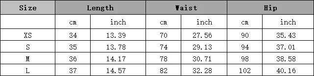 Size chart for Slim-Fit Stand Collar Jacket & Skirt Set showing dimensions for XS, S, M, and L in cm and inches.