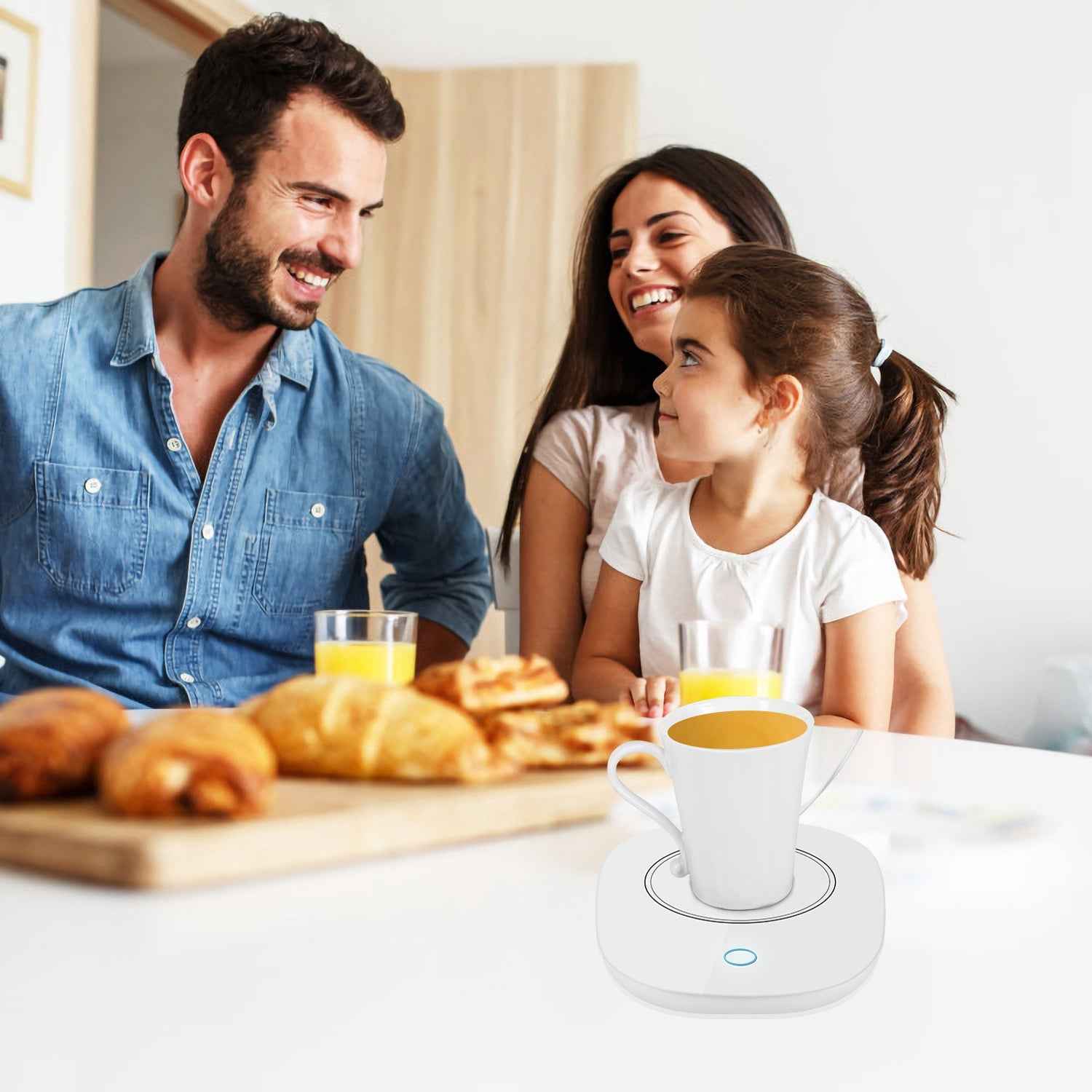 1Pc Coffee Mug Warmer Cup Warmer Auto Shut Off Coffee Tea Milk Electric Heater Pad Office Home Desk Electric Beverage Warmer Mat