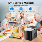 Portable Ice Maker Compact Countertop Delivers 6 Ice Cubes In 9 Minutes