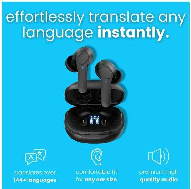Translator Earbuds 144 Languages Real Time Online OffLine Translation Earphones Secondary image