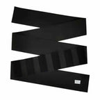 Invisible Wrap Waist Trainer Tape Adjustable Tummy Shapewear in black flat design.