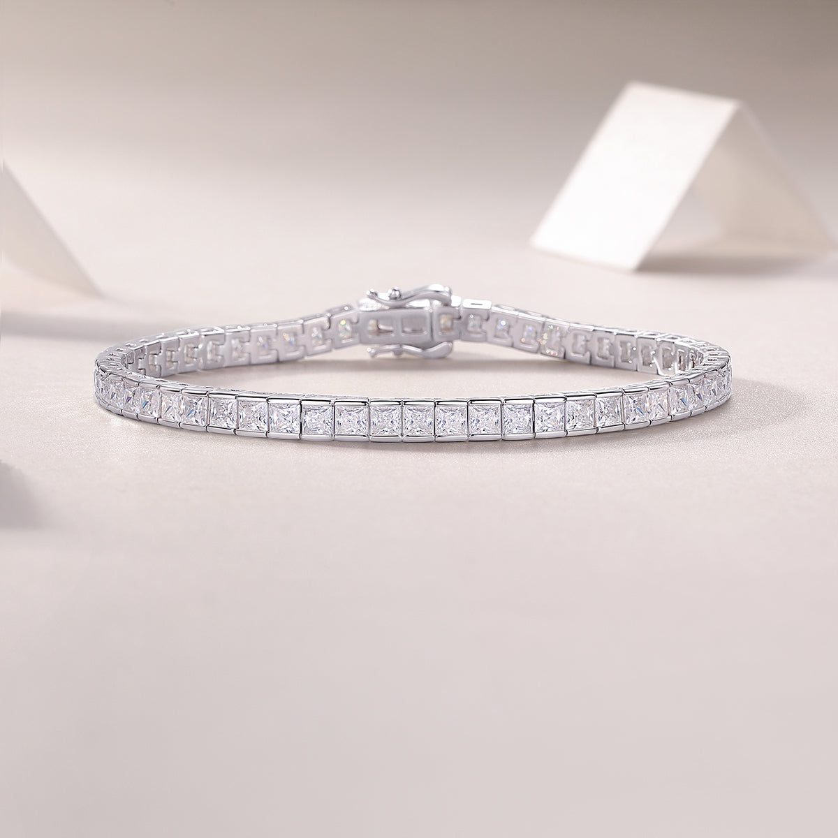 Time Tunnel Luxury Fashion Mosan Diamond S925 Silver Necklace