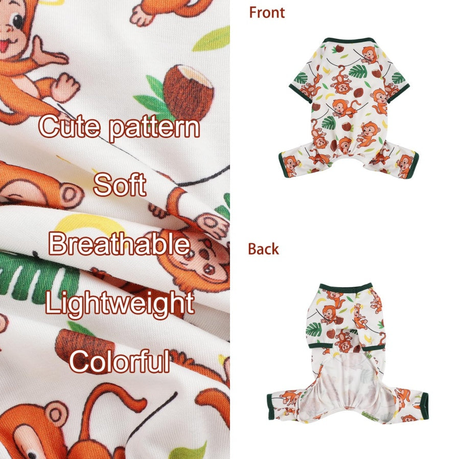 Dog Pajamas Pjs Spring Summer Dog Clothes For Small Dogs Girl Boy