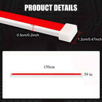 Upgrade Your Vehicle: Universal 12V 10W Start-Scan LED Hood Light – 59in White Dynamic Daytime Running DRL Strip