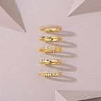 Gold Ring - A Fashionable Men's And Women's Ring And Jewelry Piece Set
