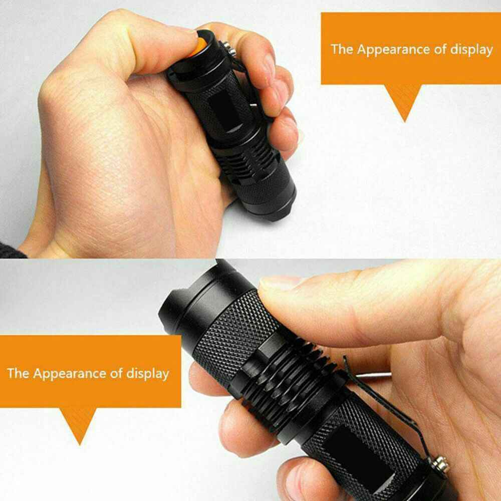 UV Ultra Violet Flashlight Handheld Blacklight Small Flashlight 395nm Mini Light Inspection Lamp Pen Torch Detector For Dog Pet Urine Stains, Bed Bugs And Scorpions