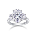 Crown Of Radiance Fashionable Moissanite S925 Silver Jewelry Set