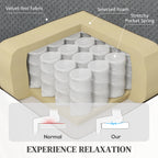 Recliner Massage Armchair with Heat, 8 vibrating points lumbar heating
