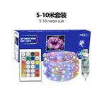LED Rope Lights Outdoor, RGB Remote Control Fairy String Lights Plug In With 200 LEDs, Super Durabl