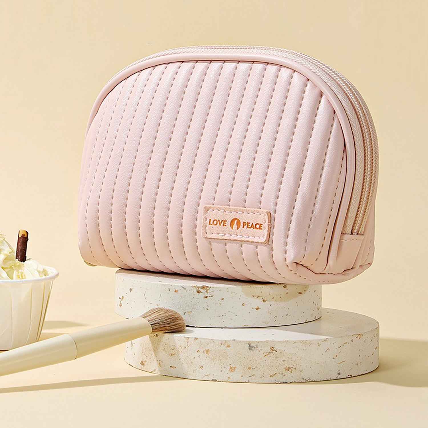 Portable Cosmetic Bag Set – Cute Travel Makeup Bag Organizer Large Capacity