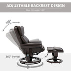 Massage Sofa Recliner Chair w/ Footrest 10 Vibration Points