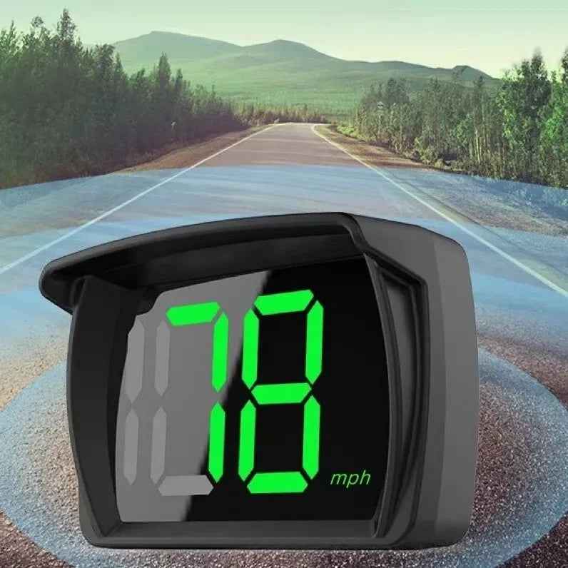 2024 New HUD Car Head-up Display MPH Speed Display 3-inch Multi-function LCD MPH Dashboard