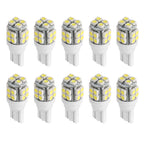 10PCS T10 LED Light Bulbs 6000K White Interior & License Lights