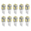 10PCS T10 LED Light Bulbs 6000K White Interior & License Lights