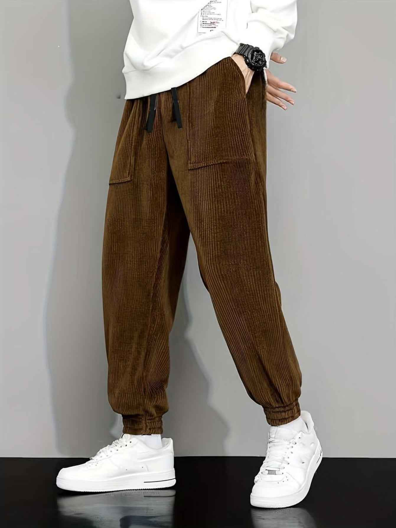 Casual Pants, Trendy And Fashionable Casual Pants, Men's Pants, Men's Pants, Long Pants, Straight Pants, Corduroy Casual Pants, Tight-fitting Casual Pants, Anti-wrinkle Casual Pants, 9-inch Pants, Men