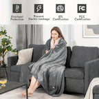 Heated Blanket Queen Size With Dual Zone Control With 10 Heat Settings