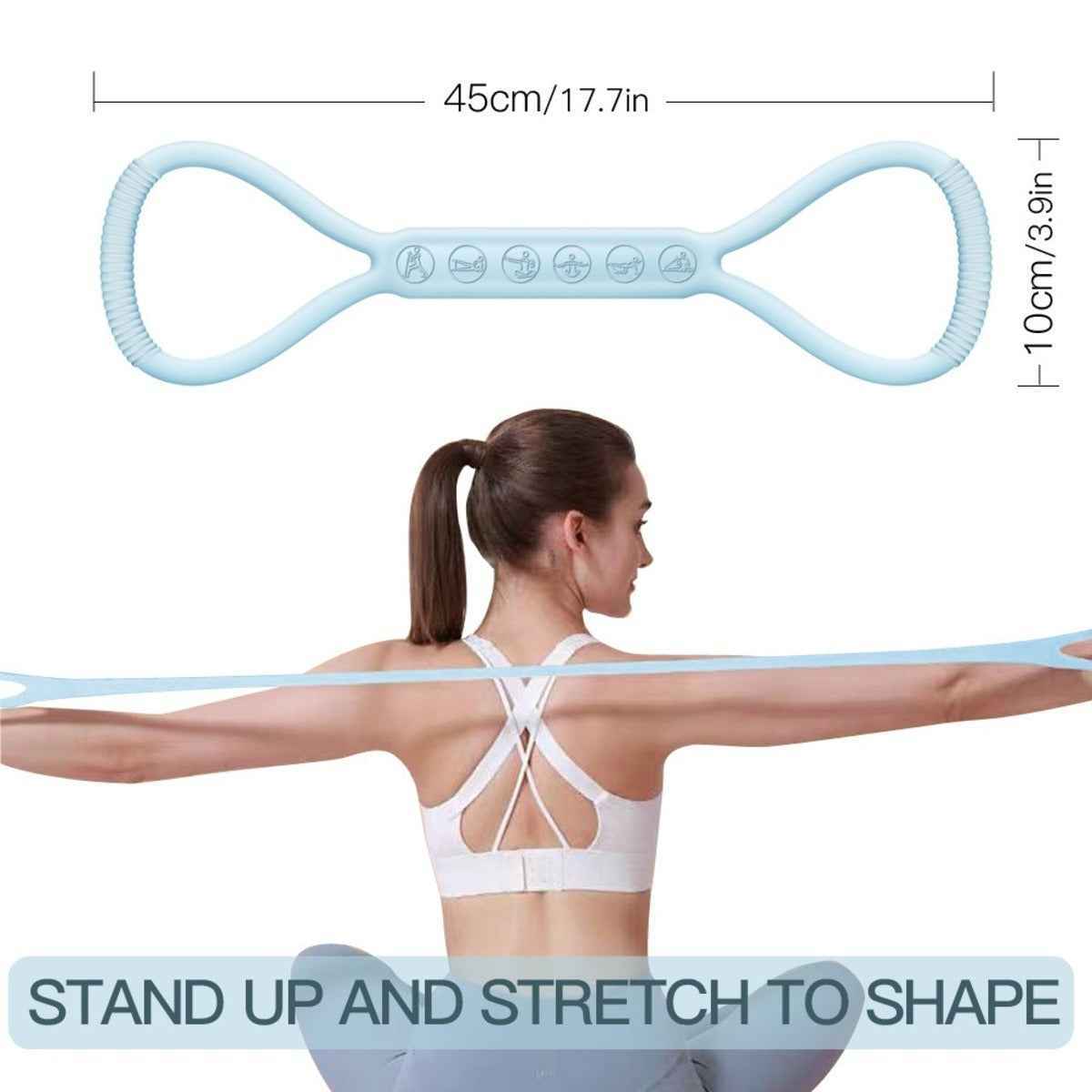 8-character Puller 3-Piece Silicone Yoga Mini Bands For Legs Booty Secondary image