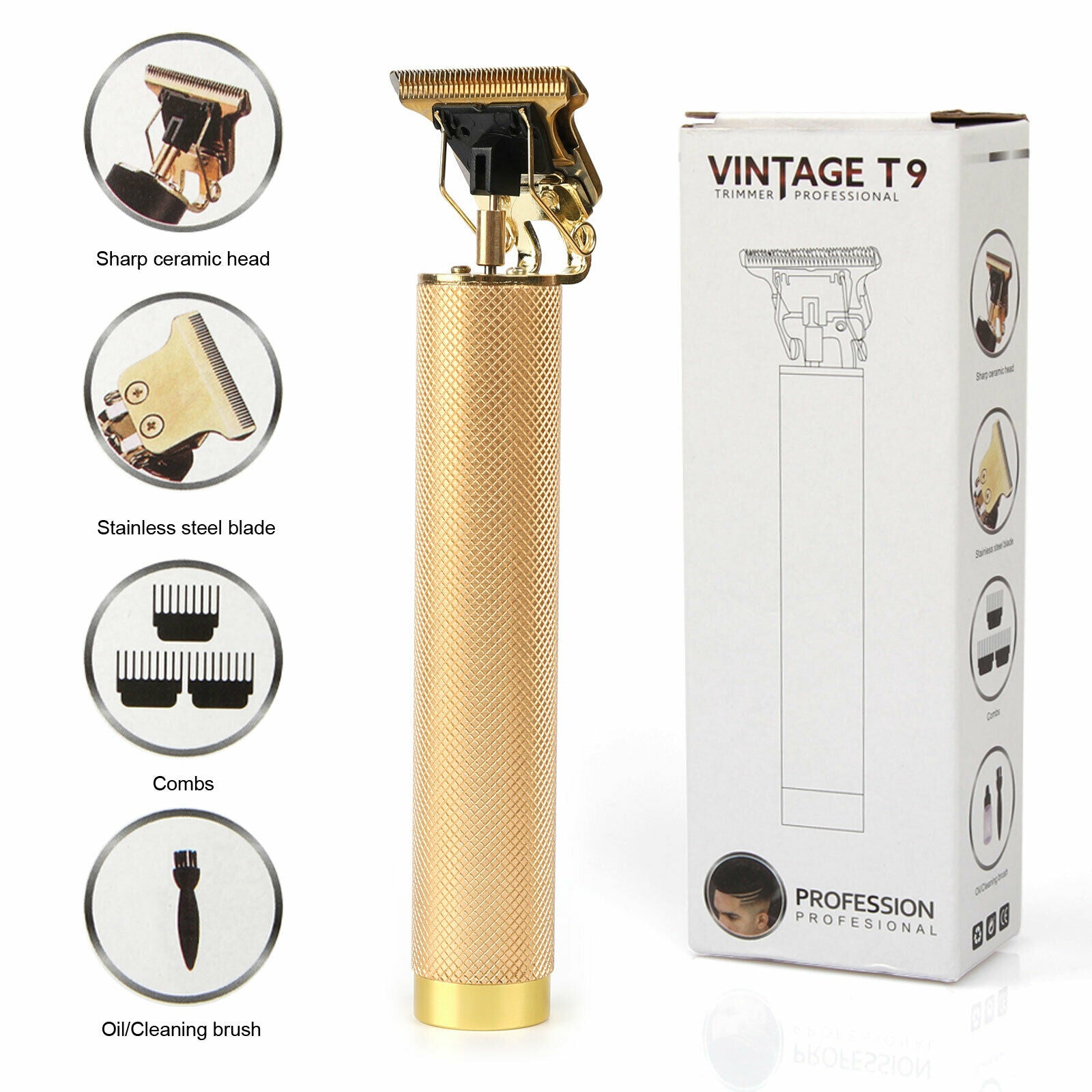 USB Electric Hair Clippers Rechargeable Shaver Beard Trimmer Grooming