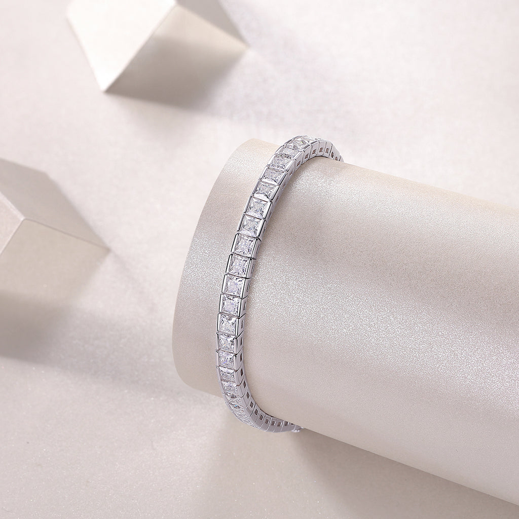 Time Tunnel Luxury Fashion Mosan Diamond S925 Silver Necklace