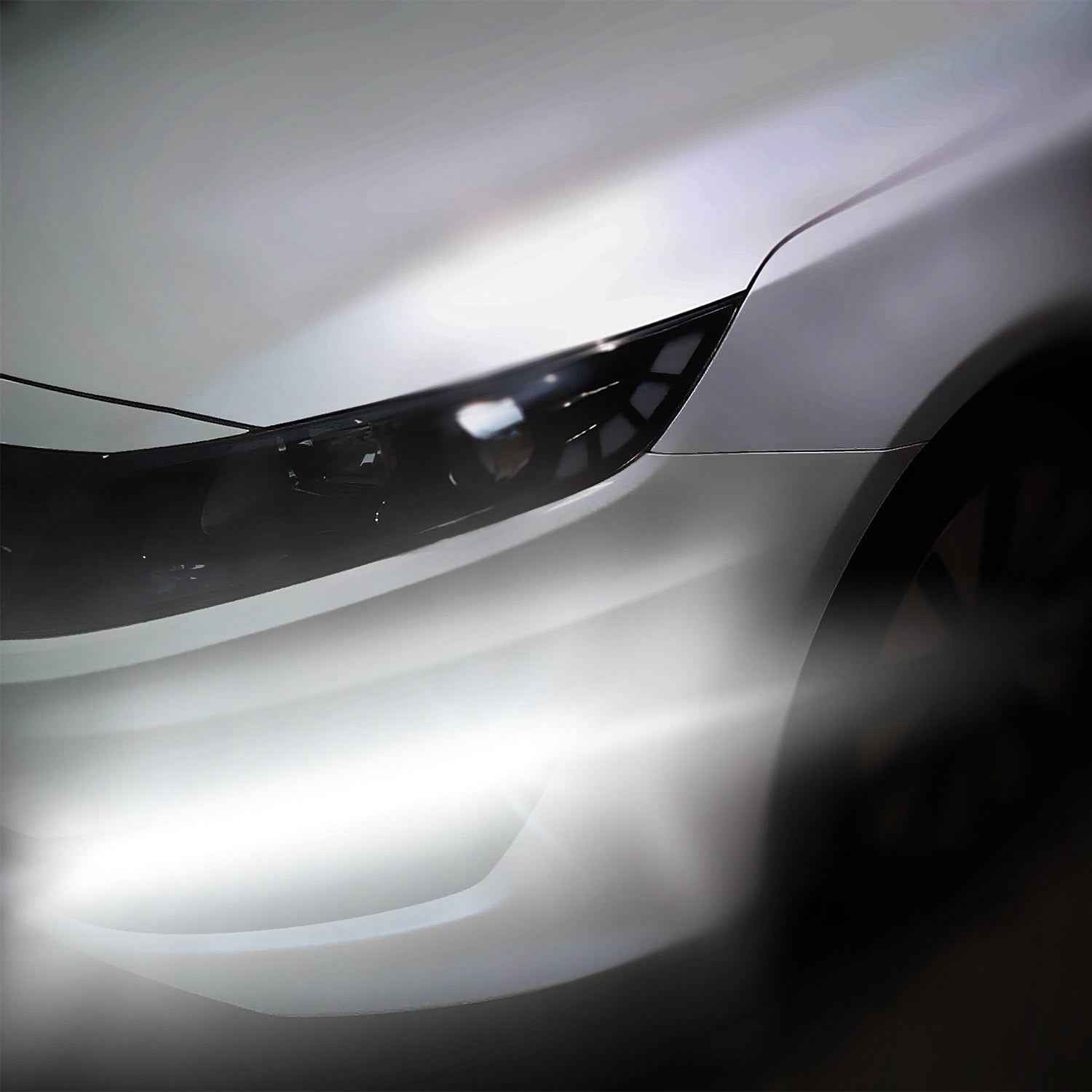 2Pcs LED Daytime Running Lights Car LED COB DRL Fog Lights IP45 Waterproof LED Strip Fog Day Driving Lamp Sticker For 12V Car Interior Exterior Use