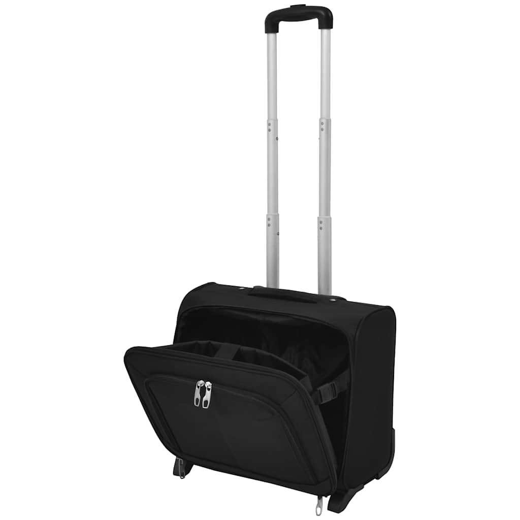 Pilot Trolley Black Water-Resistant Travel Case With Spacious Interior
