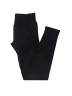 Solid-color Yoga Pants Sport Yoga Pants in black, perfect for workouts and casual wear, showing versatility and comfort.