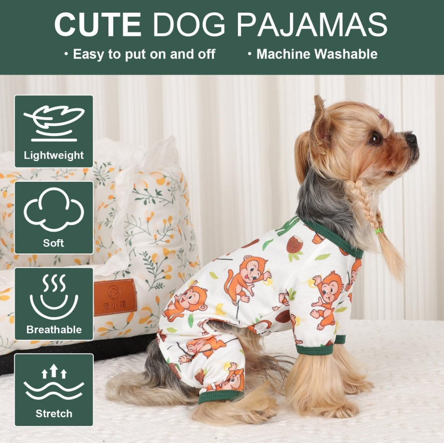 Dog Pajamas Pjs Spring Summer Dog Clothes For Small Dogs Girl Boy