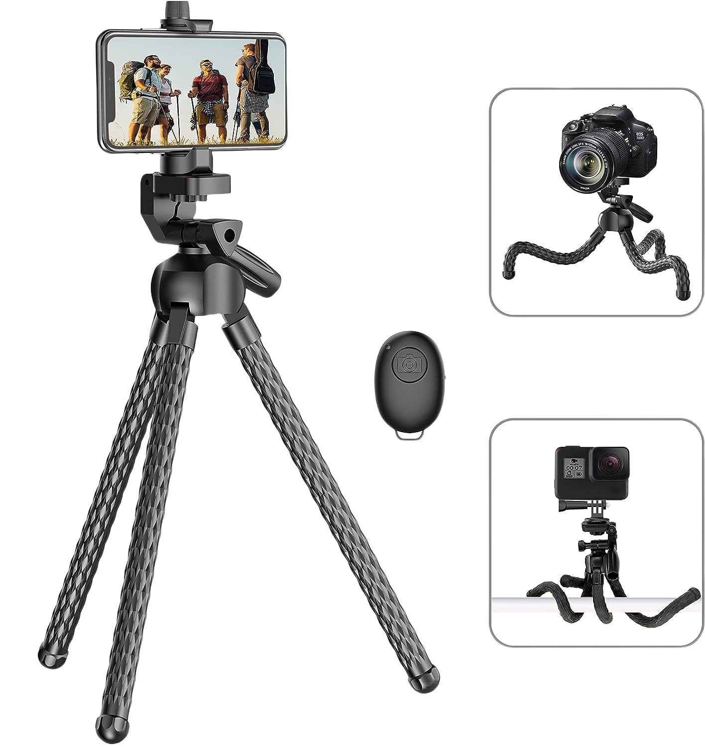 Flexible Phone Tripod Selfie Stick, Octopus Camera Tripod Travel Tripod Flexible Legs For  Android Camera Stick Video Recording Vlog Main image