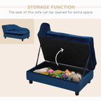Luxury Small Dog Bed With Hidden Storage Plush Foam