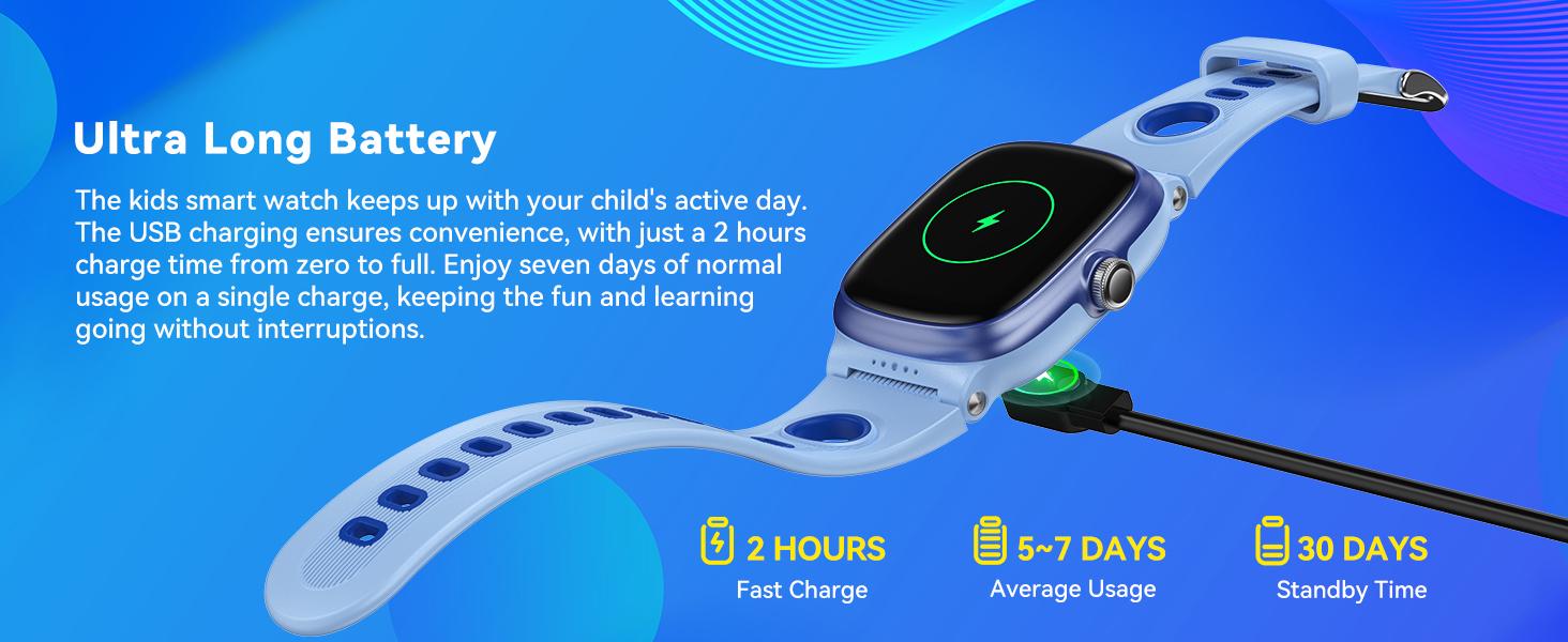K1 Children's Smart Watch Compatible With iPhone And Android